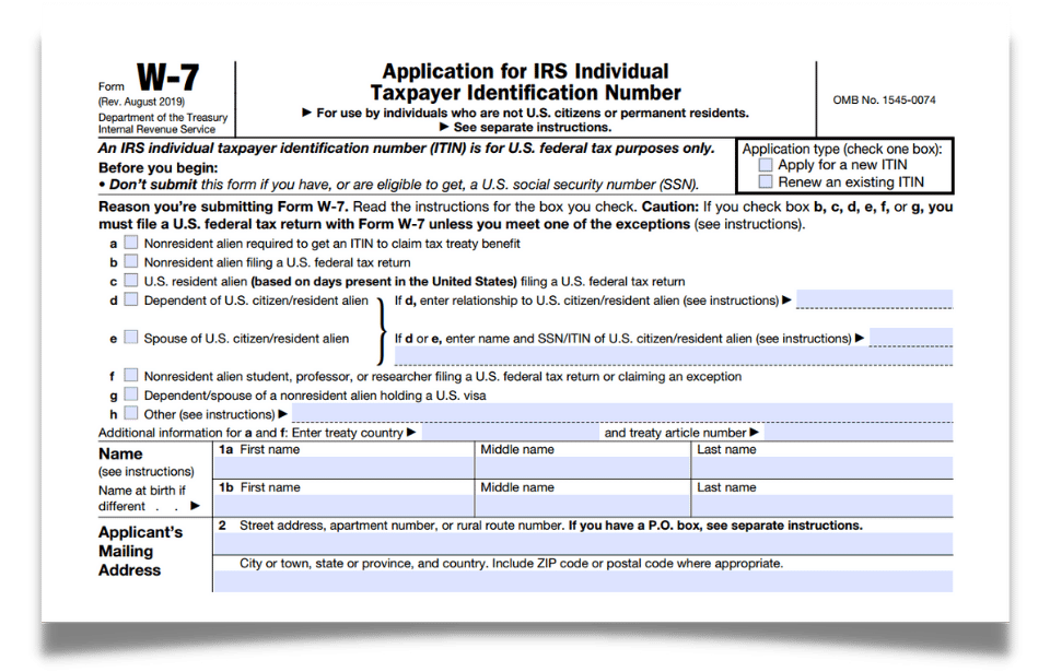 Filing Form W-7
